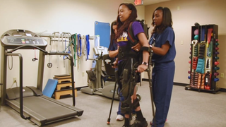 Brain experts help paralyzed college student walk again
