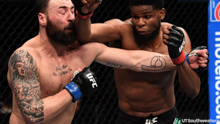 After ACL injury, UFC star is back fighting for his family and his country