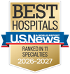 U.S. News and World Report 2025 logo for Best Hospital