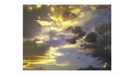 Cloudy morning sky