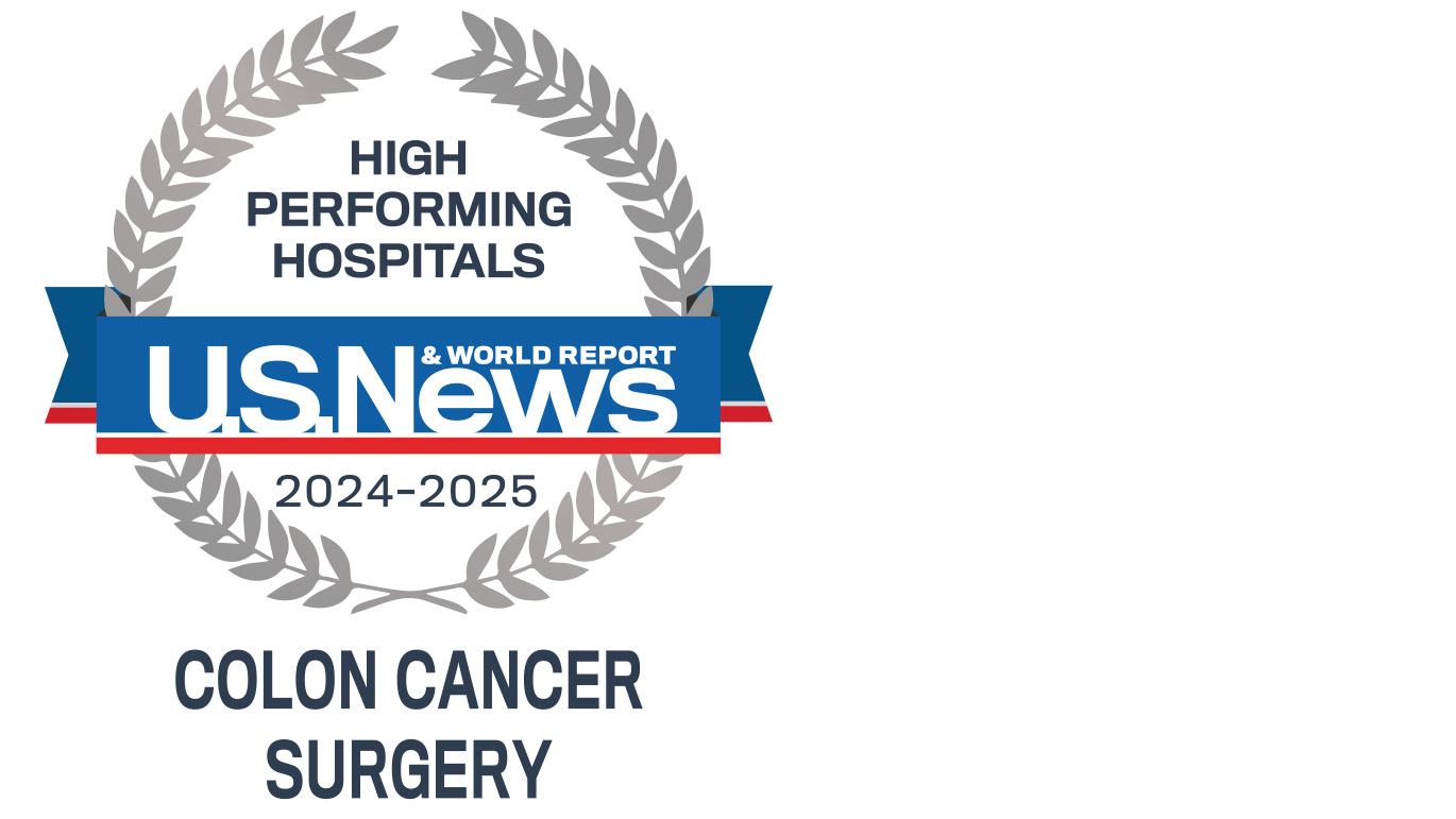 U.S. News & World Report High Performing Hospitals for colon cancer surgery