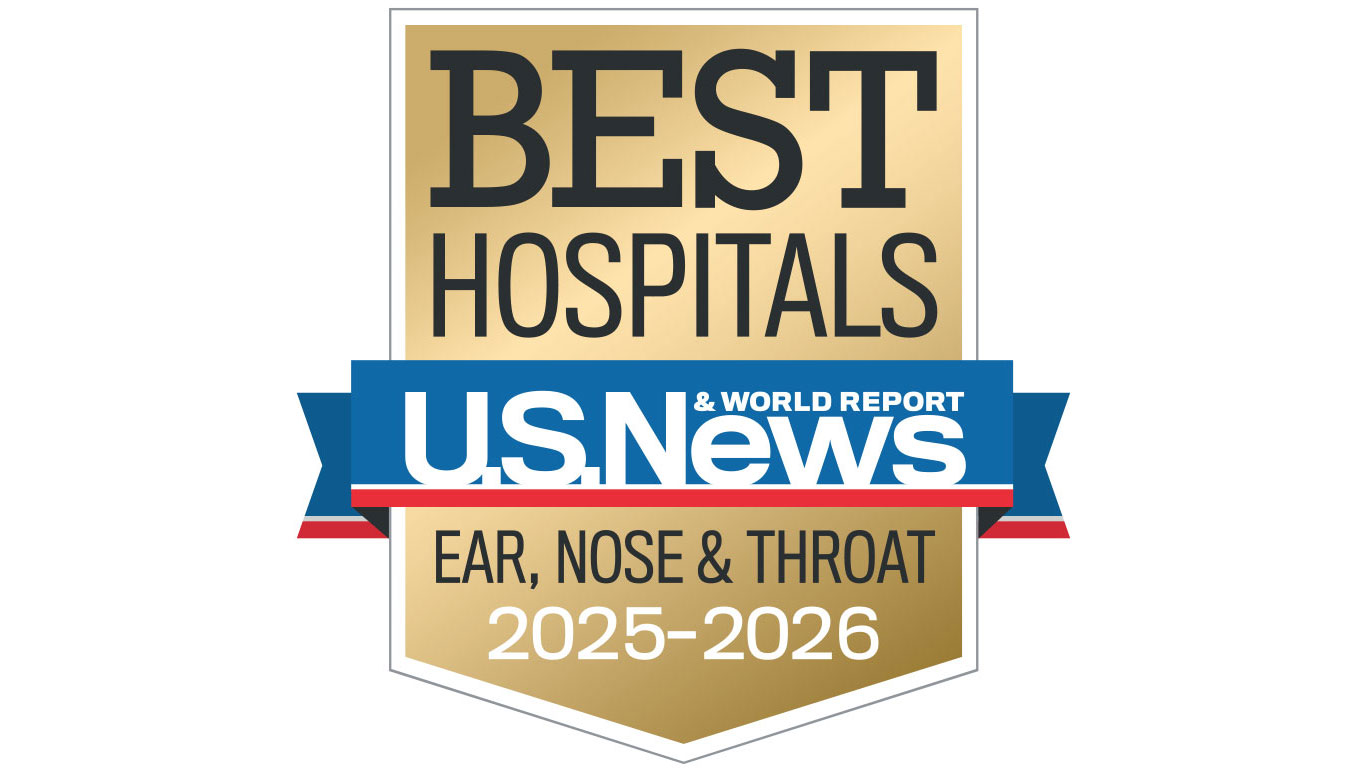 U.S. News & World Report Best Hospitals for ear, nose, & throat