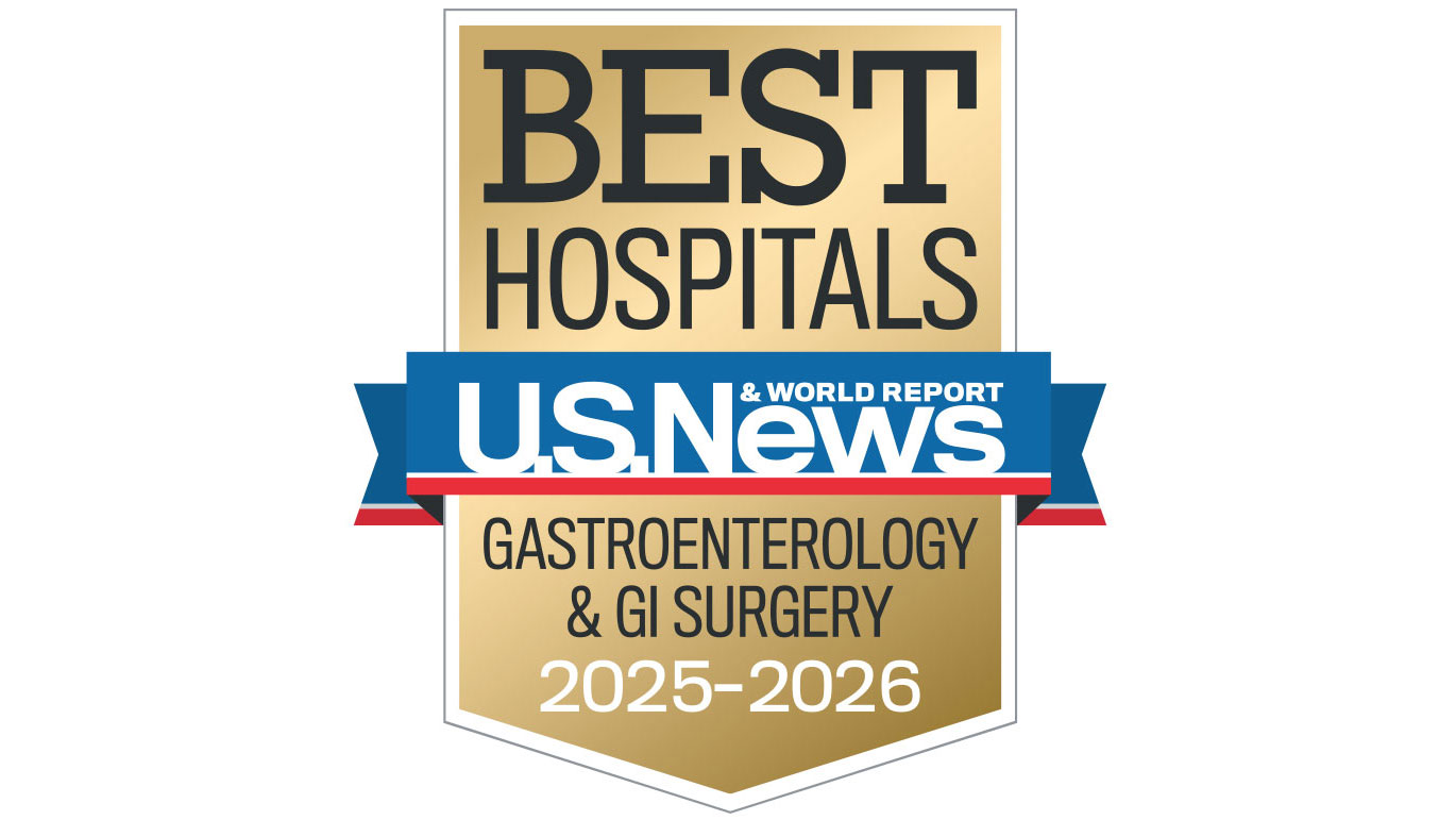 U.S. News & World Report Best Hospitals for gastroenterology & GI surgery