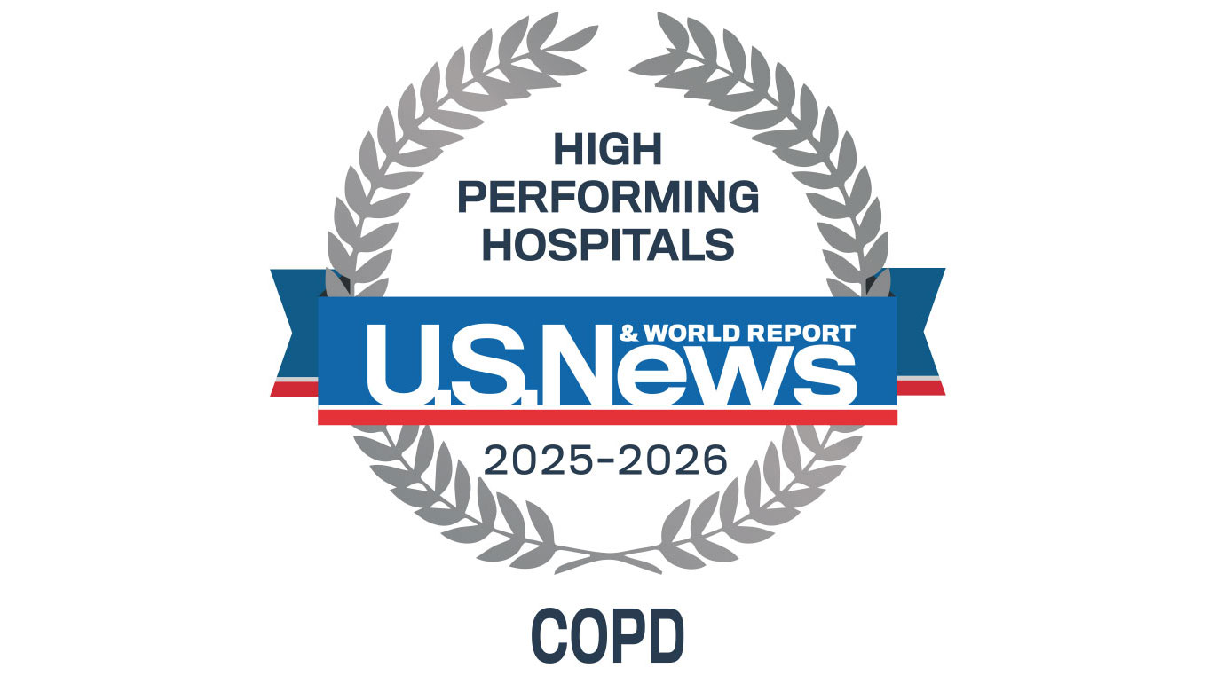 U.S. News & World Report High Performing Hospitals for copd