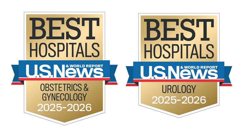 U.S. News & World Report recognition for gynecological cancer surgery and obgyn