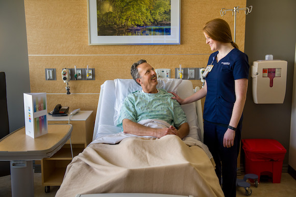 bmt patient and nurse