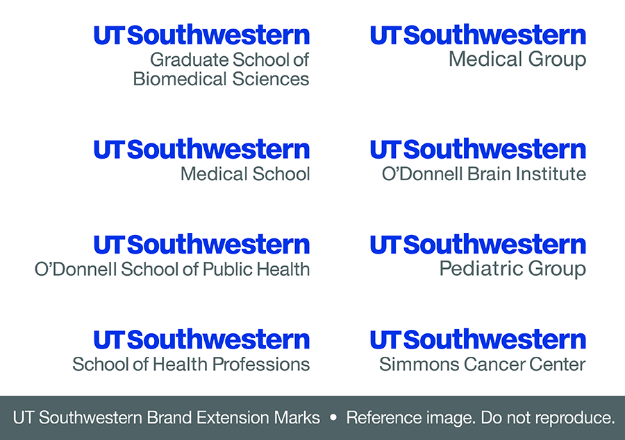 UT Southwestern brand extension logos