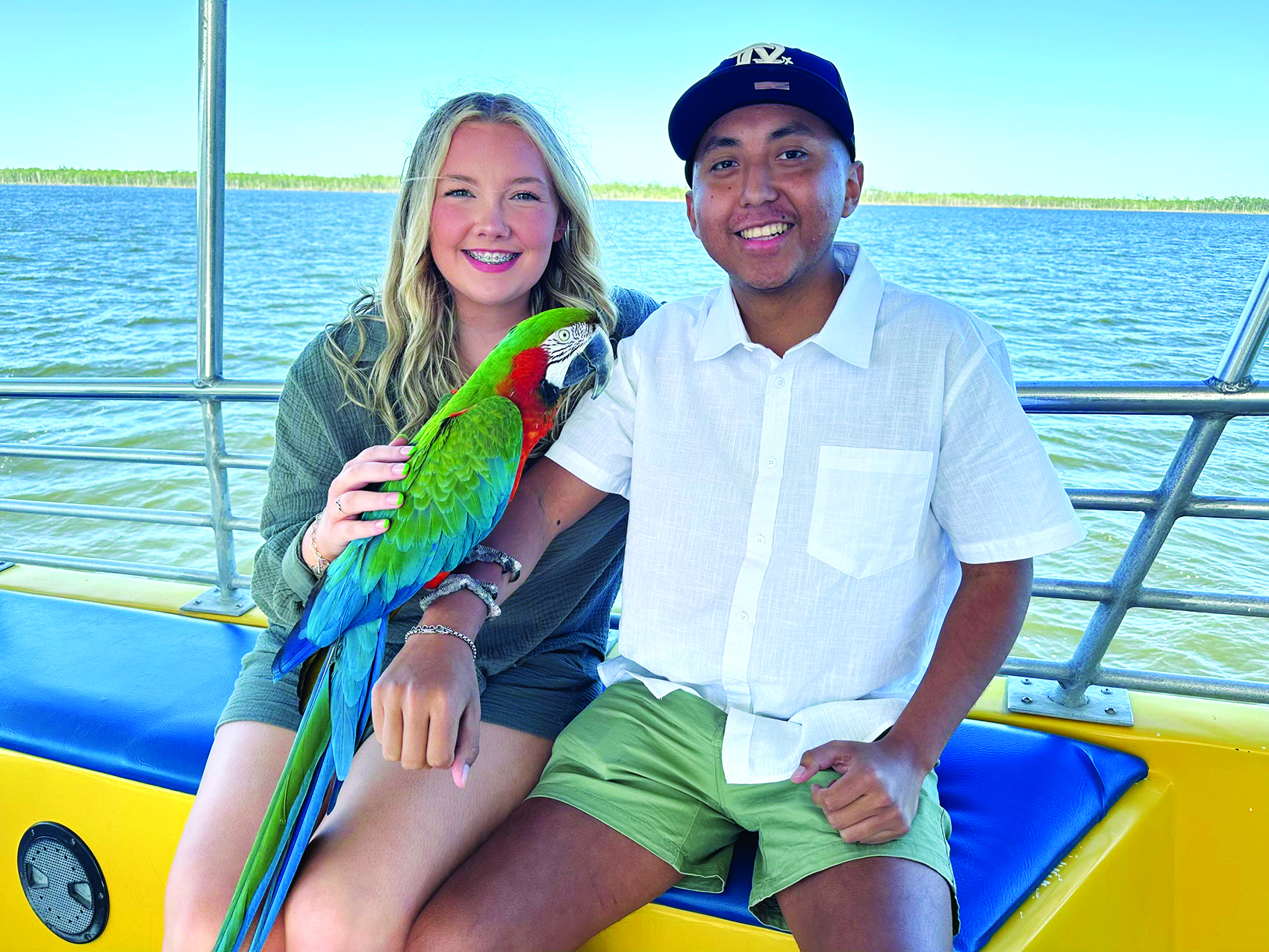 Erik and Lexi Torres on a boat