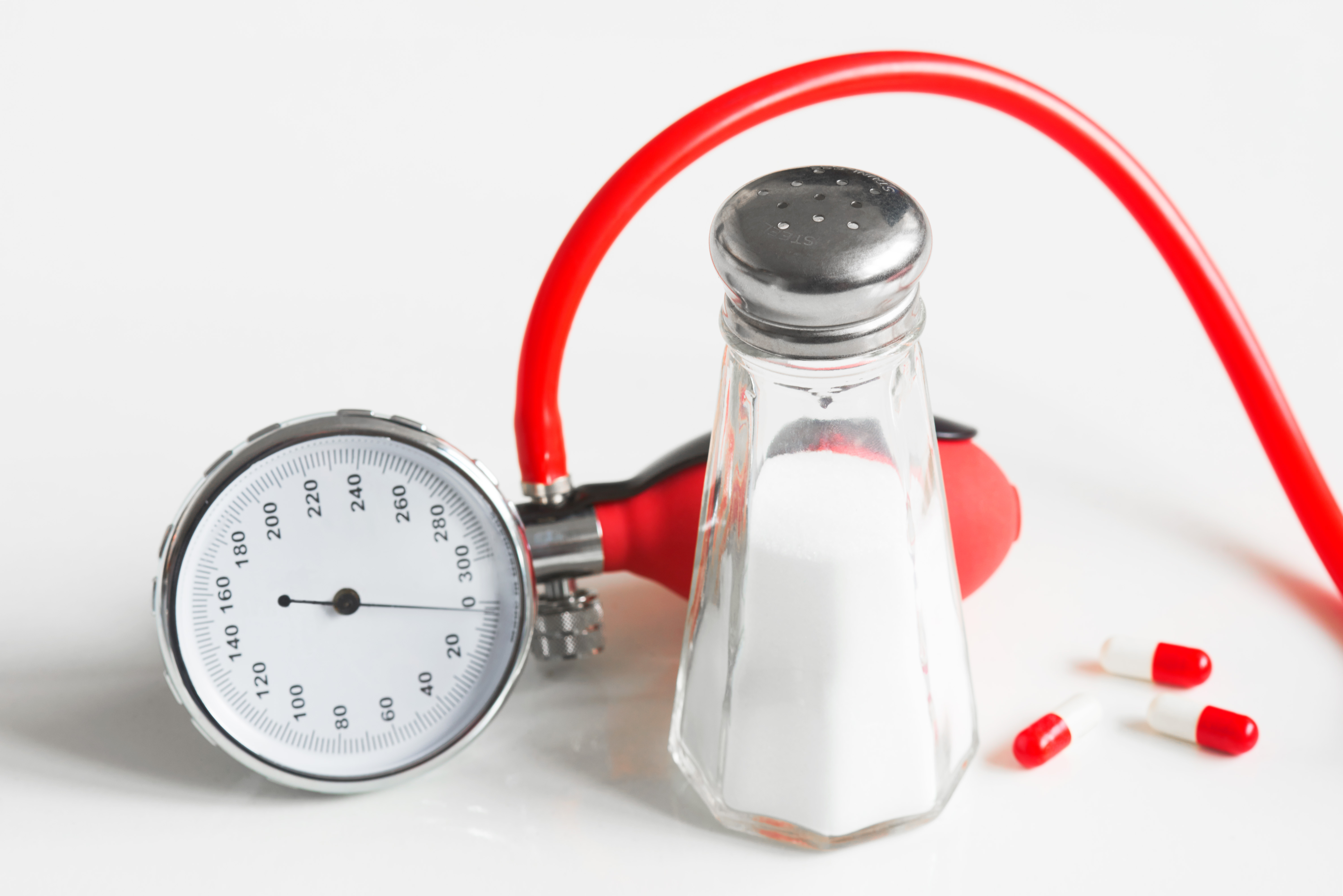 Stethoscope with salt shaker.