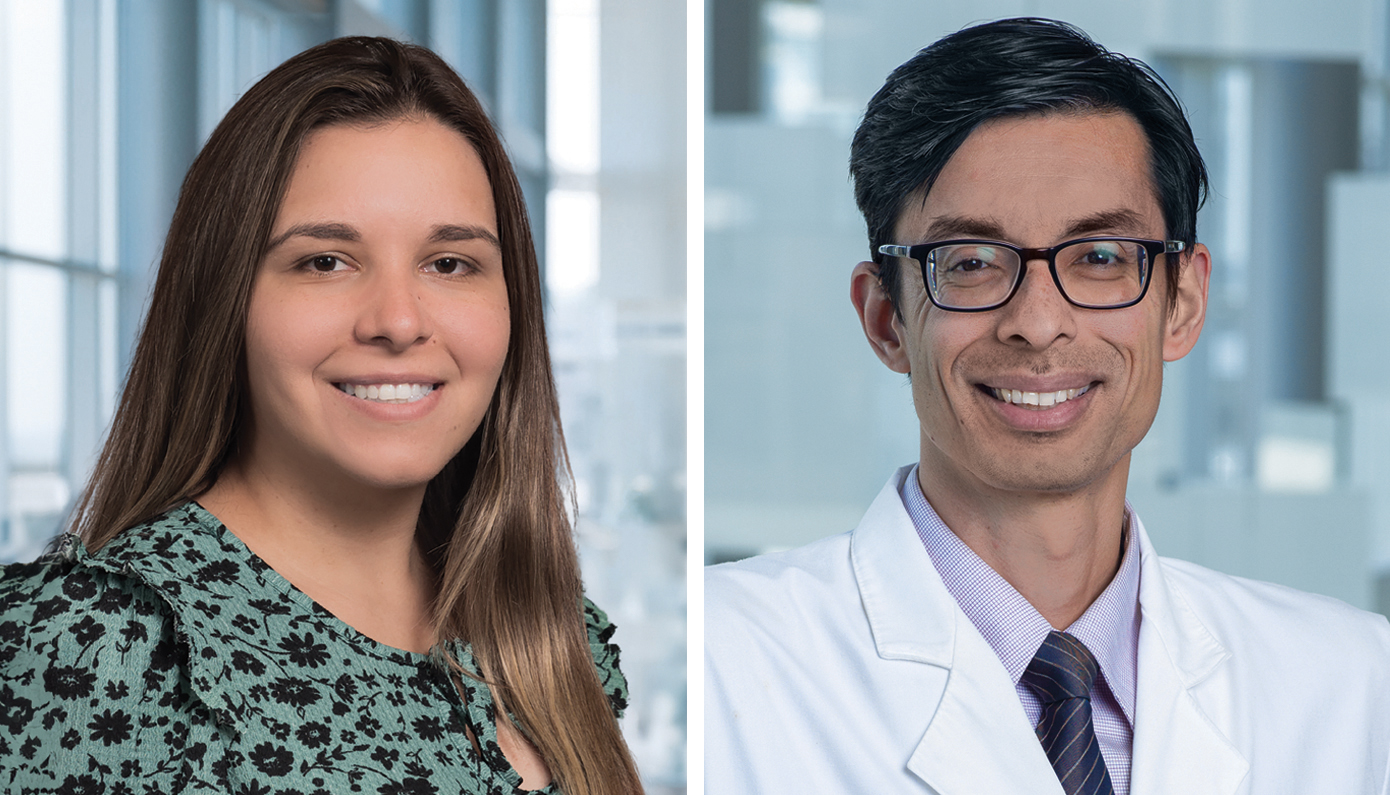 Drs. Diana De Oliveira Gomes (left) and Satyam Sarma (right)