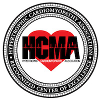 Hypertrophic Cardiomyopathy Association Center of Excellence certification seal.