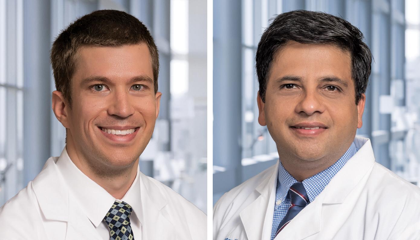 Drs. Eric Hall (left) and Saket Girotra (right)
