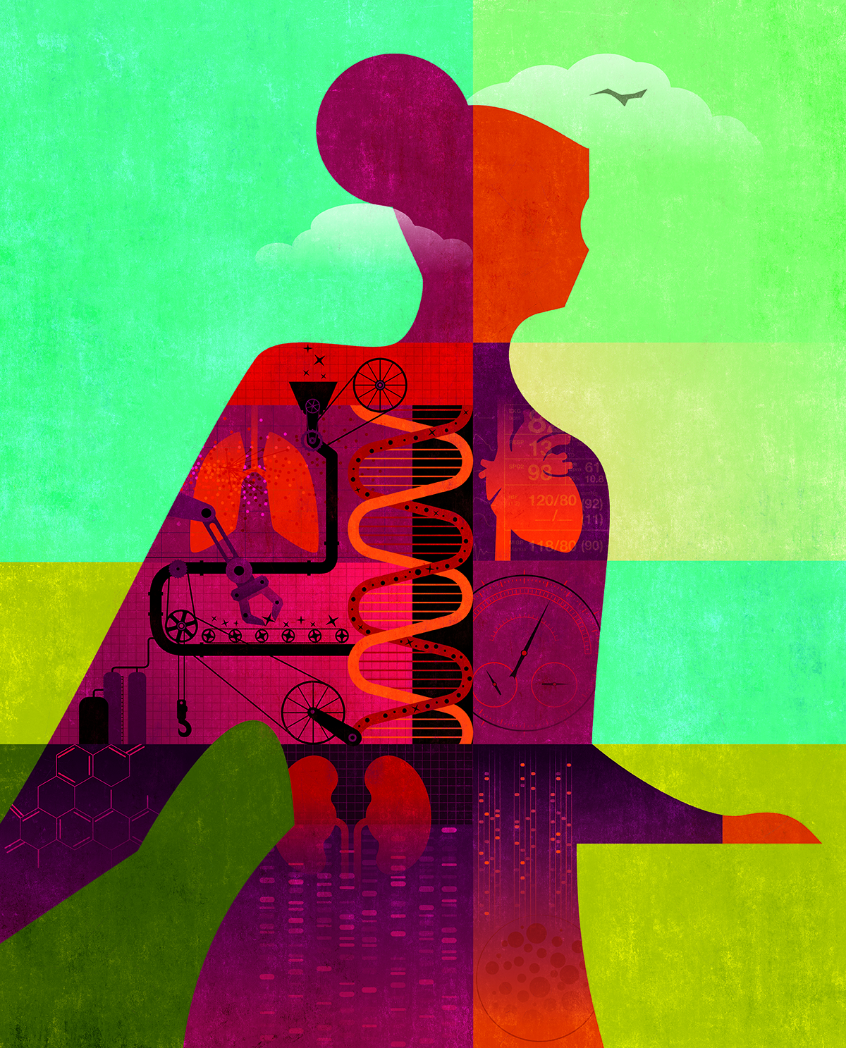 Molecular oncology- nanoparticles graphic