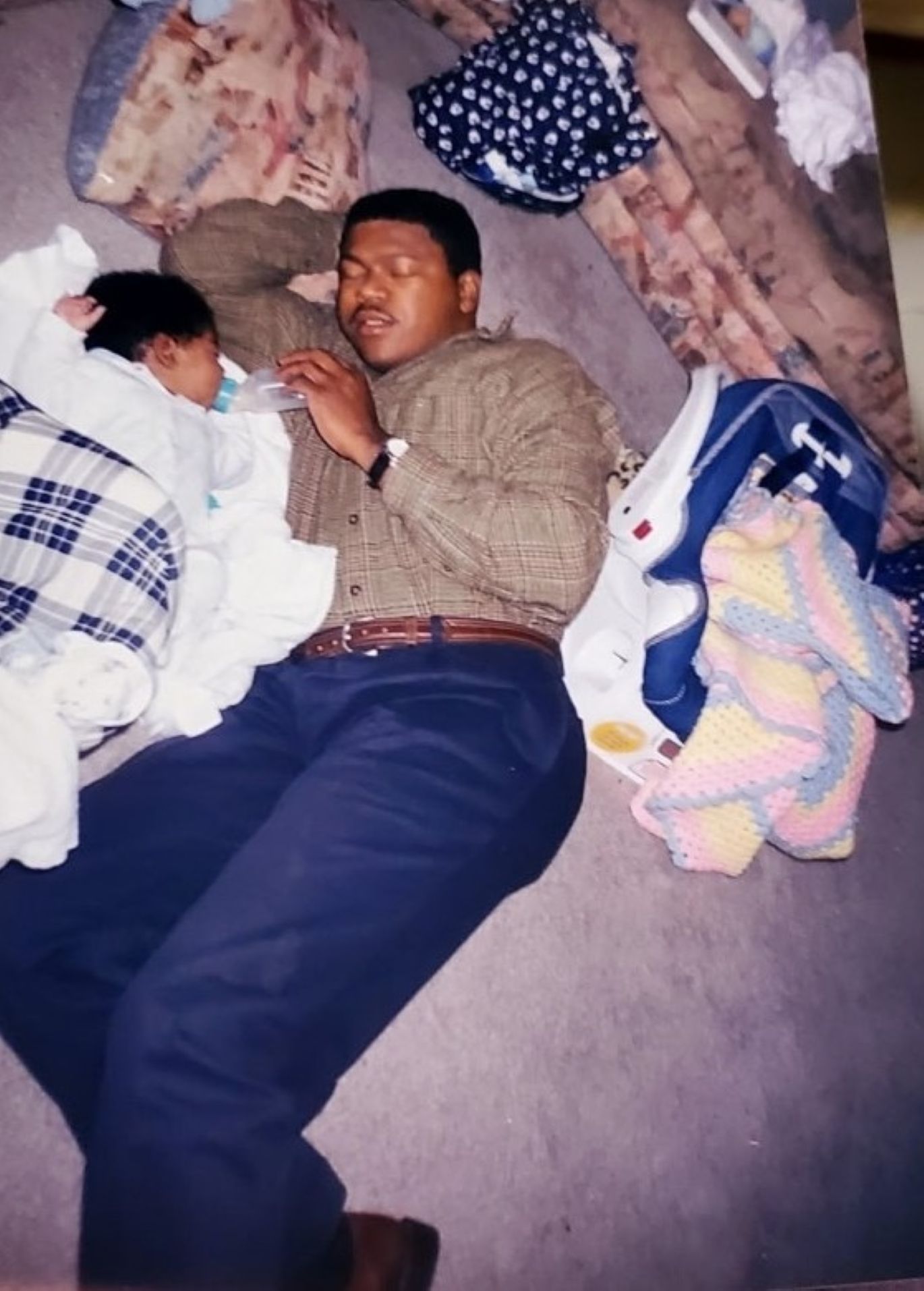 RayMond Hamilton with his son, Ryan, as a baby.