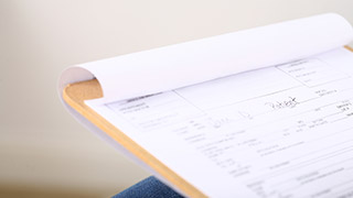 Referral forms close-up