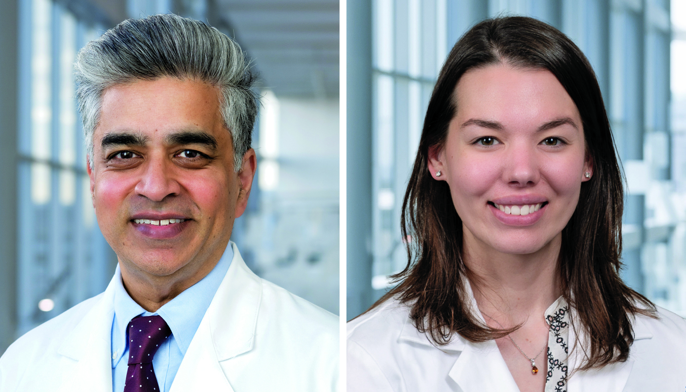 Drs. Sandeep Das (left) and Paige Della-Penna (right)