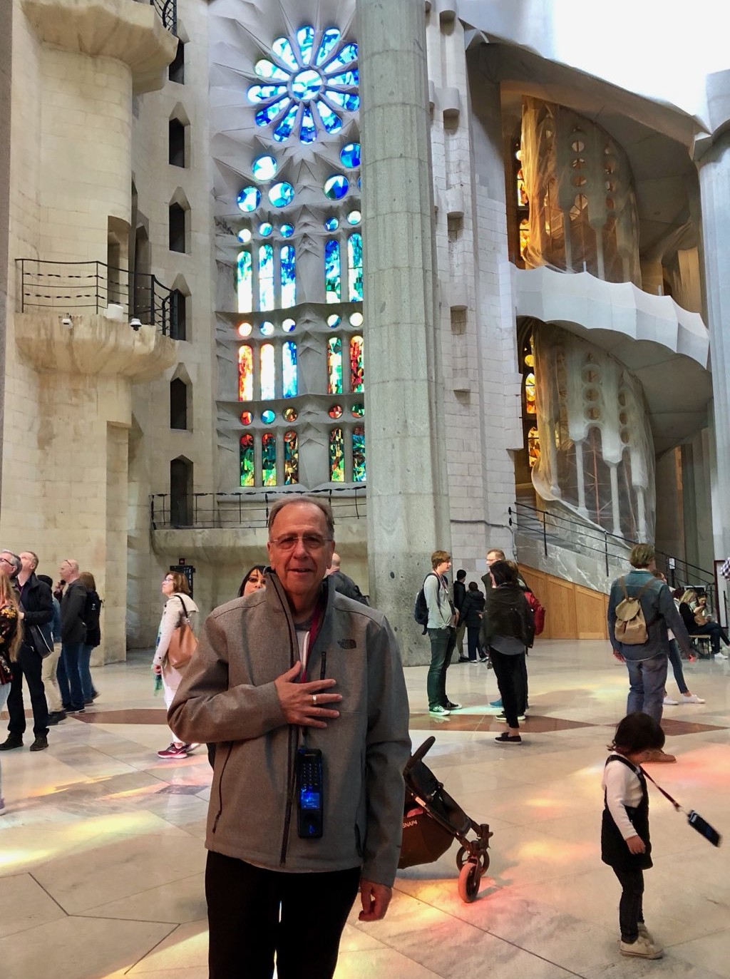 Patient Tom Hartley on vacation