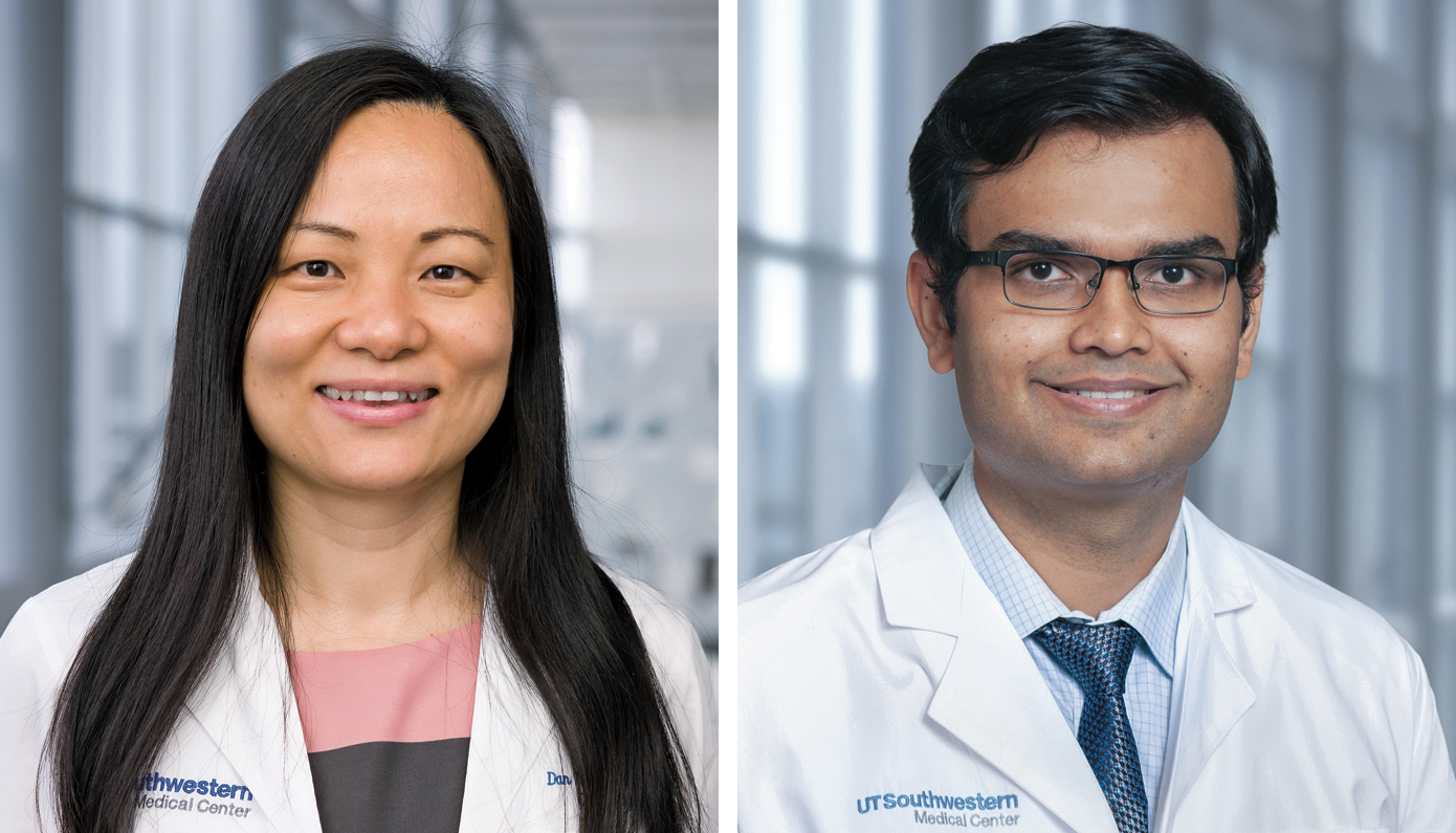 Drs. Dan (Amanda) Tong (left) and Ambarish Pandey (right)