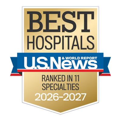 U.S. News & World Report Best Hospitals - ranked in 11 specialties