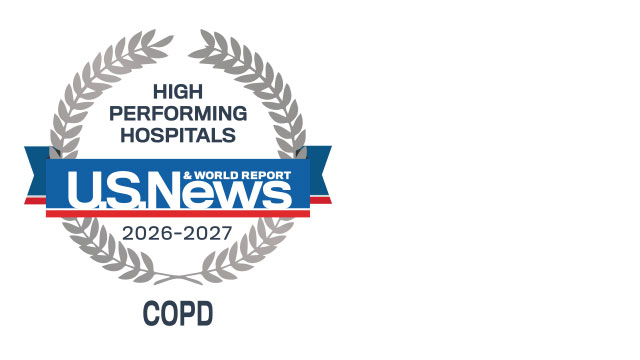 U.S. News & World Report High Performing Hospitals in COPD