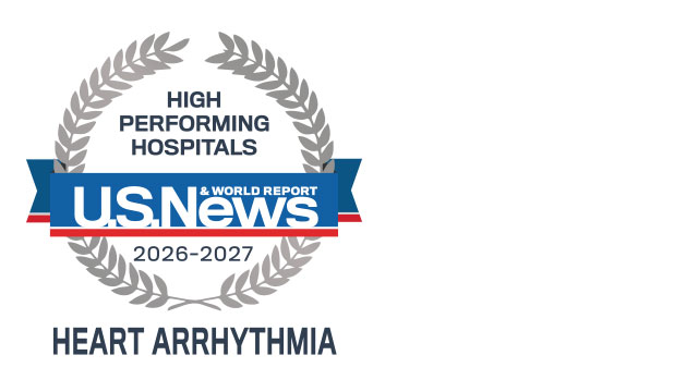 U.S. News & World Report High Performing Hospitals in Heart Arrhythmia