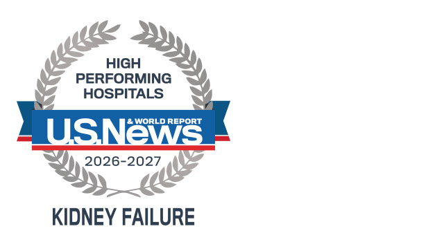 U.S. News & World Report High Performing Hospitals in Kidney Failure
