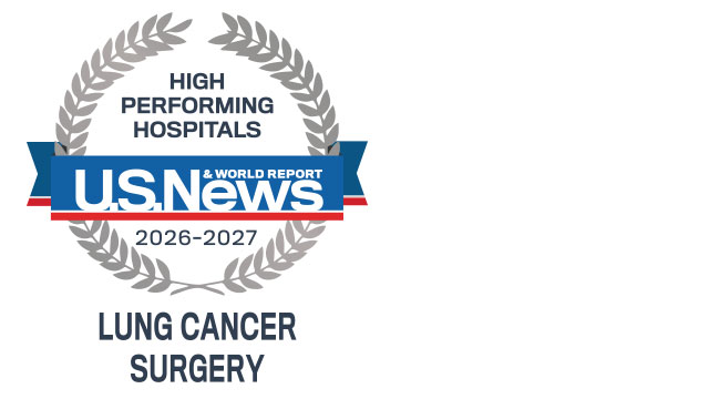 U.S. News & World Report High Performing Hospitals in Lung Cancer Surgery