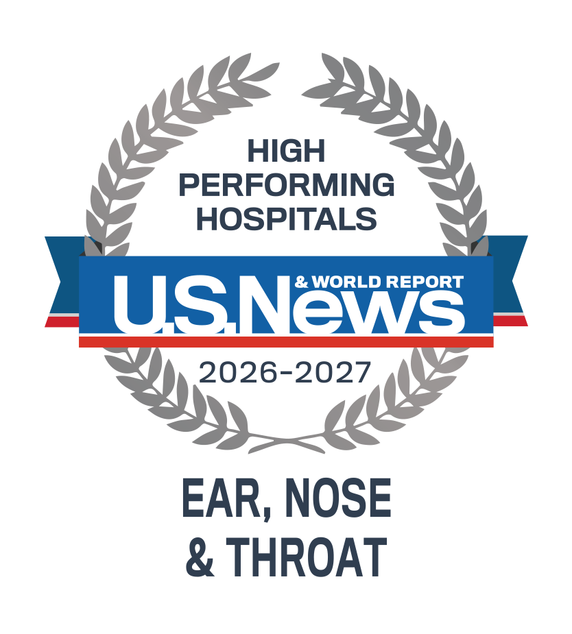 U.S. News & World Report High Performing Hospitals in Ear, Nose, & Throat