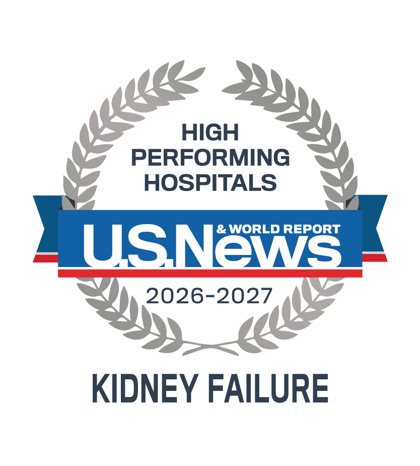 U.S. News & World Report High Performing Hospitals in Kidney Failure