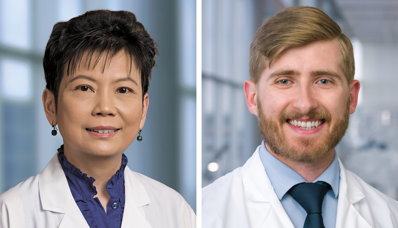Drs. Wanpen Vongpatanasin (left) and John Giacona (right)