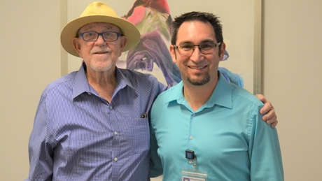 Jimmy Brewer with Dr. Todd Aguilera