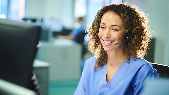 female healthcare worker