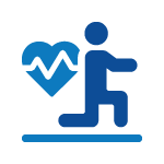 icon representing rehabilitation for cancer patients