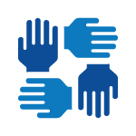 icons representing social work for cancer patients