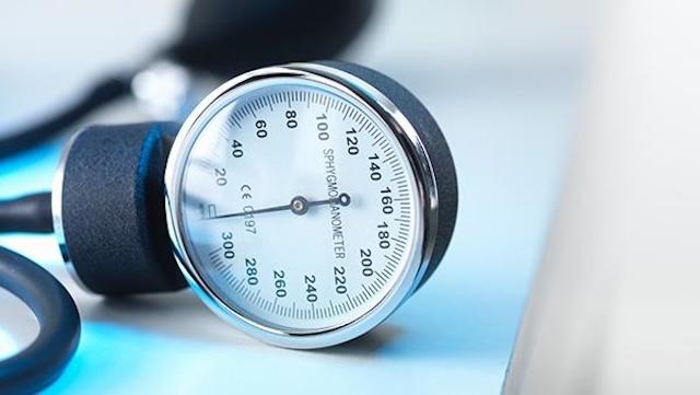 Close up of a sphygmomanometer