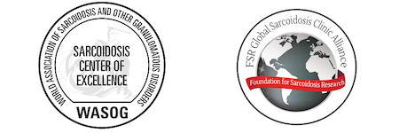 WASOG Sarcoidosis Center of Excellence and FSR Global Sarcoidosis Clinic Alliance badges