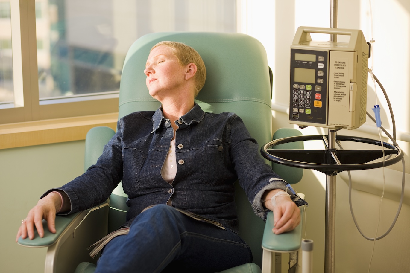 Cancer patient receiving chemotherapy